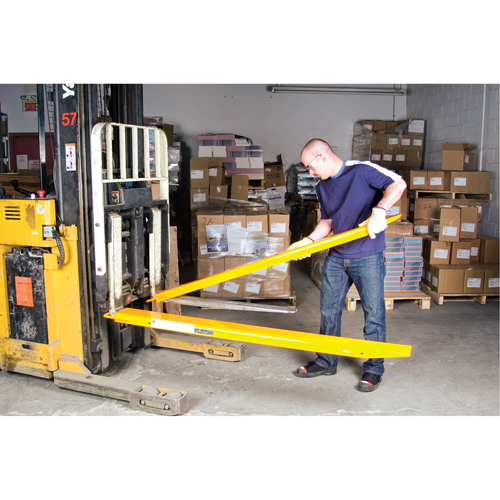 Rallonges de fourches, 72" l x 5" la, Pour des largeurs de fourches 4" Action Paper