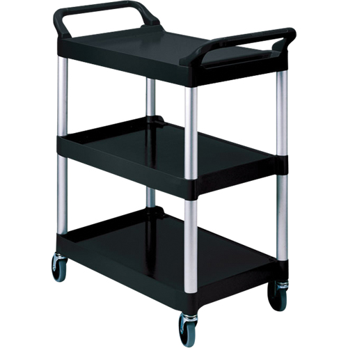 Service Cart, 3 Tiers, 19" x 38" x 34", 200 lbs. Capacity Action Paper