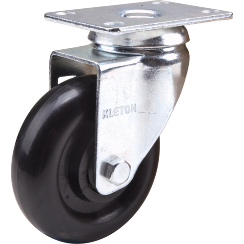 Roulette, Pivotant, 4" (101,6 mm), Polyol&eacute;fine, 250 lb (113 kg) Action Paper