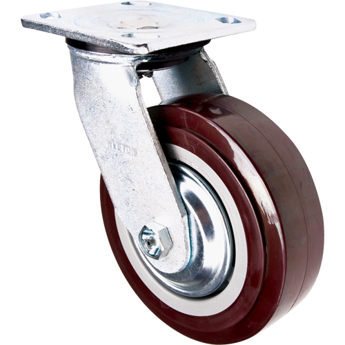 Caster, Swivel, 6" (152.4 mm), Polyurethane, 850 lbs. (385 kg.) Action Paper