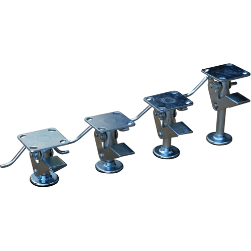 Verrous de plancher - Usage r&eacute;gulier, 6-13/16" Hauteur rallong&eacute;e, 5-3/4" Hauteur r&eacute;tract&eacute;e, Galvanis&eacute; Action Paper