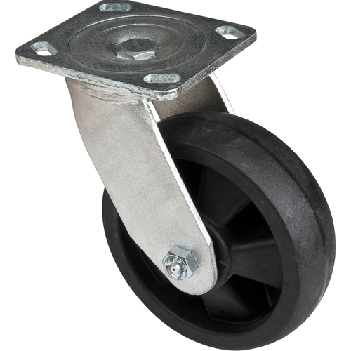 Hi-Temp Caster, Swivel, 6" (152.4 mm), Nylon, 880 lbs. (399 kg.) Action Paper