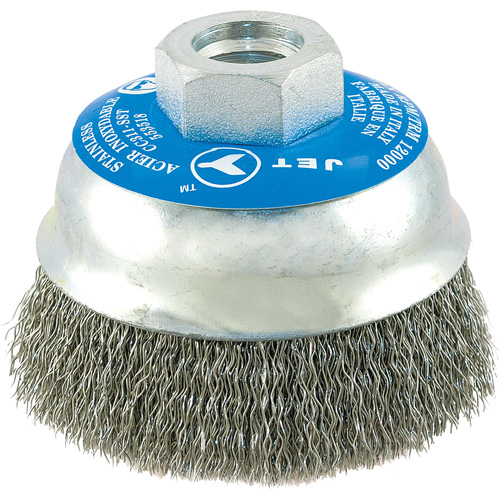 Brosse boisseau &agrave; fils cr&ecirc;p&eacute;s en acier inoxydable Action Paper
