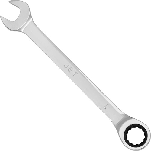 Non-Reversible Long Pattern Ratcheting Combination Wrench, 9 mm, Chrome Finish Action Paper