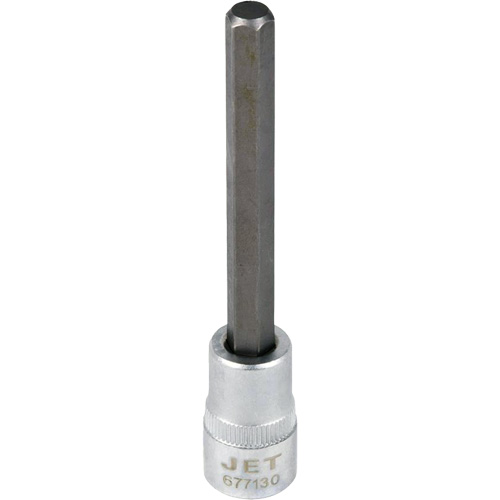 Bit Socket, Hex, 1/4" x 4" L, 3/8" Drive Action Paper