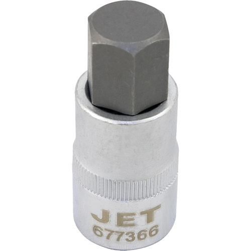 Bit Socket, Hex, 12 mm x 2" L, 1/2" Drive Action Paper