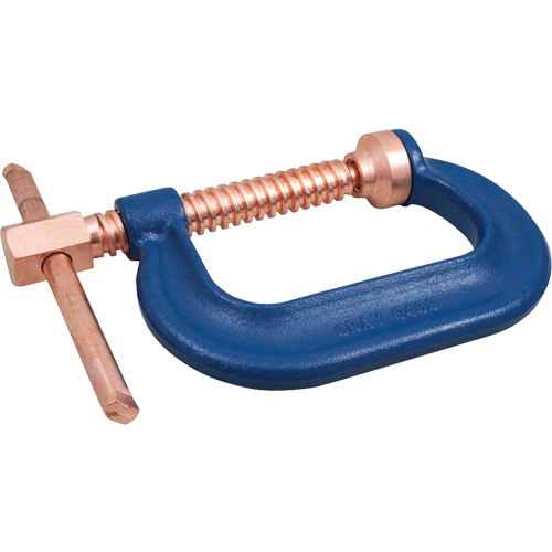 Heavy-Duty Forged C-Clamp, 10" (254 mm) Capacity, 5" (127 mm) Throat Depth Action Paper