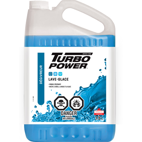 Turbo Power&reg; All-Season Windshield Washer Fluid, Jug, 3.78 L Action Paper