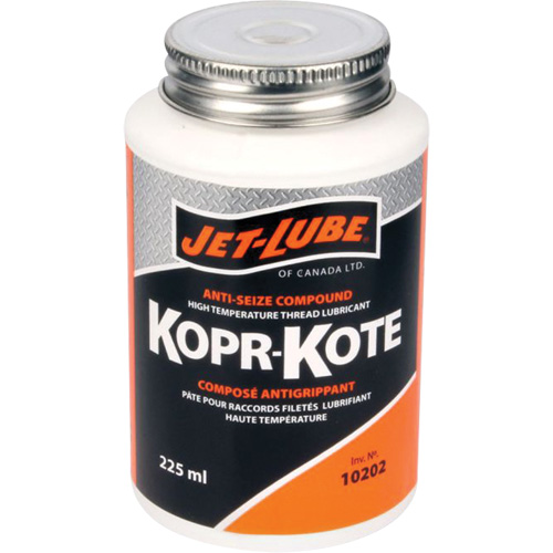 Compos&eacute; pour les colliers de forage et joints doutillage sur les chantiers p&eacute;trolif&egrave;res Kopr-Kote, 225 ml, Canette &agrave; dessus brosse, 450°F (232°C) Temp max. Action Paper