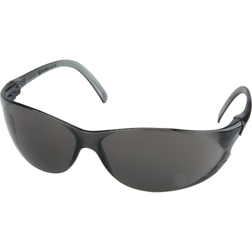 Lunettes de s&eacute;curit&eacute; s&eacute;rie Twister, Lentille Grise/fum&eacute;e, Anti-&eacute;gratignures, ANSI Z87+/R&eacute;pond ou surpasse la norme CSA Z94.3 Action Paper