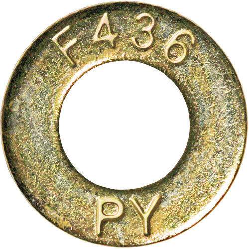 Rondelle structurelle, 7/8", Zinc jaune Action Paper