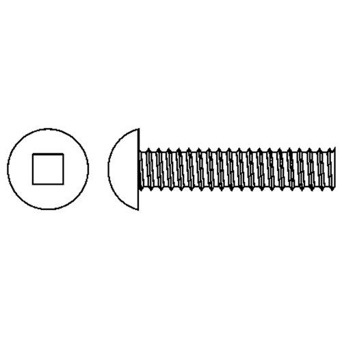 Vis m&eacute;caniques &agrave; t&ecirc;te ronde, #6-32 x 3" lo, Zingu&eacute; Action Paper