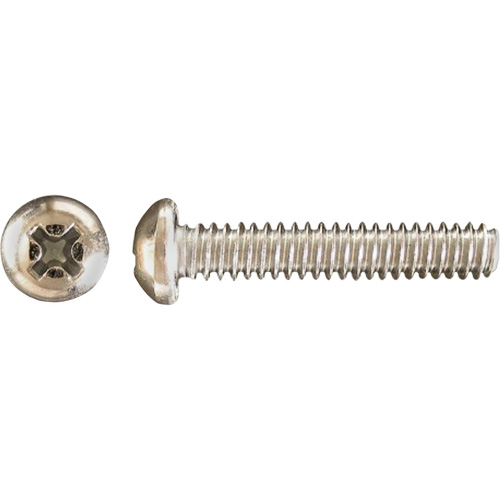 Pan Phillips HD Machine Screws, #8 x 3" L, Zinc Plated Action Paper