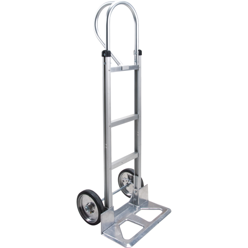 Knocked Down Hand Truck, P-Handle Handle, Aluminum, 52-1/8" Height, 500 lbs. Capacity Action Paper