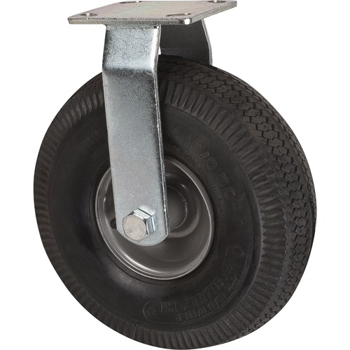 Roulettes de rechange pour chariots &agrave; plateforme robustes, Fixe, 10" (254 mm), Pneumatique, 400 lb (181 kg) Action Paper
