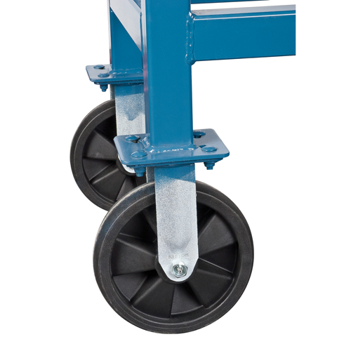 Elevated Platform Trucks, 60" L x 30" W, 1800 lbs. Capacity, Rubber Casters Action Paper