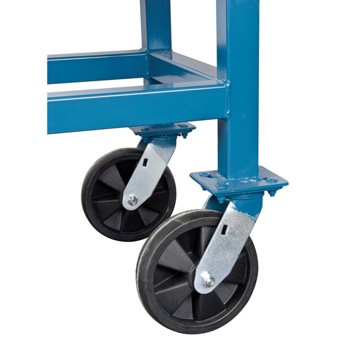 Elevated Platform Trucks, 60" L x 30" W, 1800 lbs. Capacity, Rubber Casters Action Paper