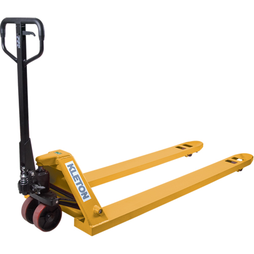 6' Long Fork Hydraulic Pallet Trucks, 72" L x 27" W, 5500 lbs. Capacity Action Paper