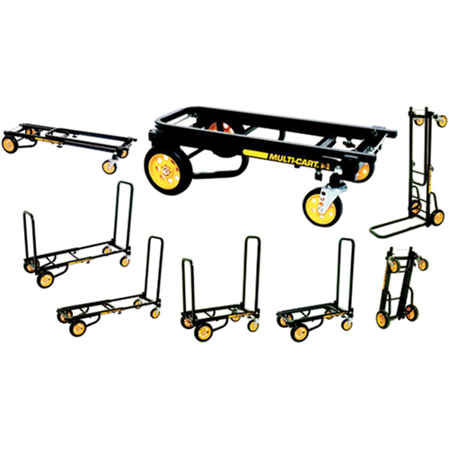 Transporteur d'&eacute;quipement 8 en 1 RockNRoller Multi-Cart, petit, Acier, Capacit&eacute; 350 lb Action Paper