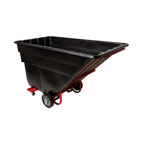 Tilt Truck, Polyethylene, 1-1/2 cu. yd., 1200 lbs. Load Capacity Action Paper