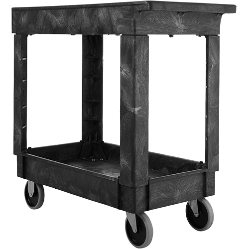 Chariot utilitaire avec poign&eacute;e, 2 tiers, 34" x 31-1/4" x 16", Capacit&eacute; 500 lb Action Paper