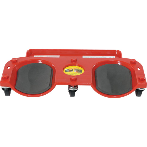 Socle roulant pour les genoux, Plastique, Rouge, Capacit&eacute; 350 lb Action Paper