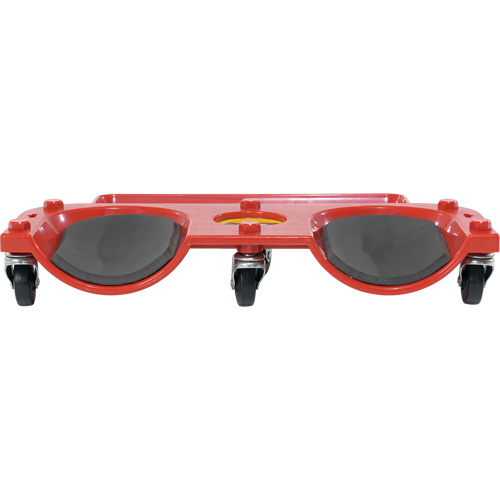 Socle roulant pour les genoux, Plastique, Rouge, Capacit&eacute; 350 lb Action Paper