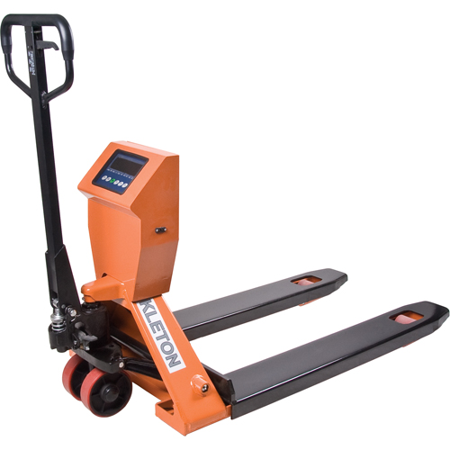 Digital Scale Pallet Truck, 44.5" L x 21.25" W, 4400 lbs. Cap. Action Paper