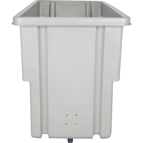 Chariot basculeur en acier, Poly&eacute;thyl&egrave;ne, 0,625 vg³, Capacit&eacute; de charge de 500 lb Action Paper