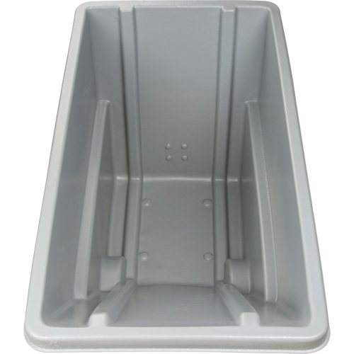 Chariot basculeur en acier, Poly&eacute;thyl&egrave;ne, 0,625 vg³, Capacit&eacute; de charge de 500 lb Action Paper