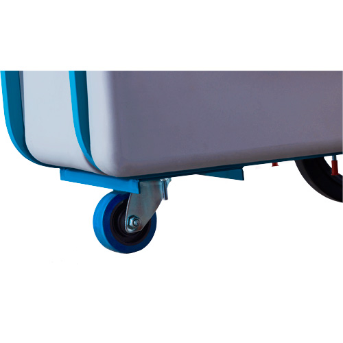 Chariot basculeur en acier, Poly&eacute;thyl&egrave;ne, 0,625 vg³, Capacit&eacute; de charge de 850 lb Action Paper