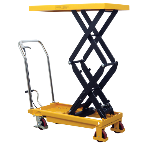 Hydraulic Scissor Lift Table, 19.5" L x 35.5" W/35-1/2" L x 19-1/2" W, Steel, 770 lbs. Capacity Action Paper
