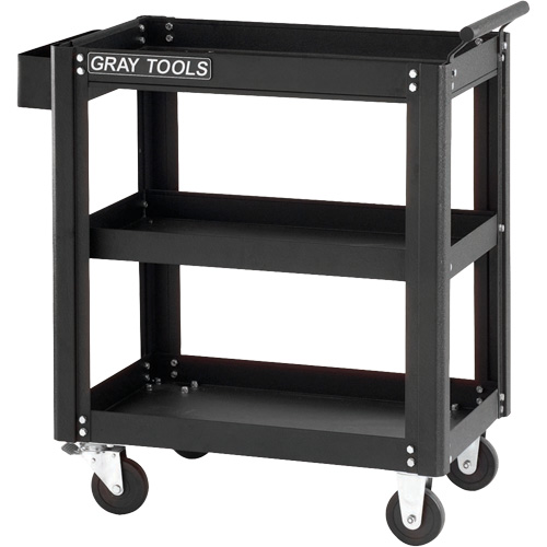 Utility Cart, 19-1/4" L x 27-1/2" W x 32-3/4" H, Grey Action Paper