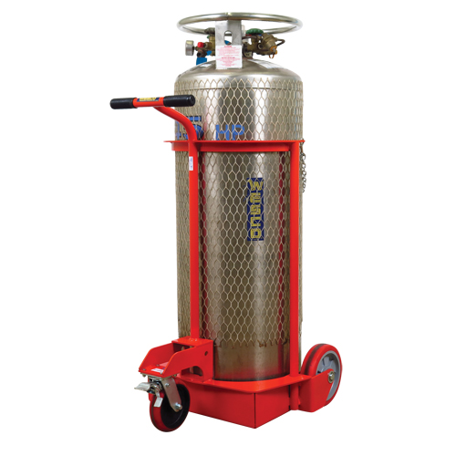 Large Liquid Gas Cylinder Truck LCC, Polyurethane Wheels, 20" W x 20" D Base, 1000 lbs. Action Paper