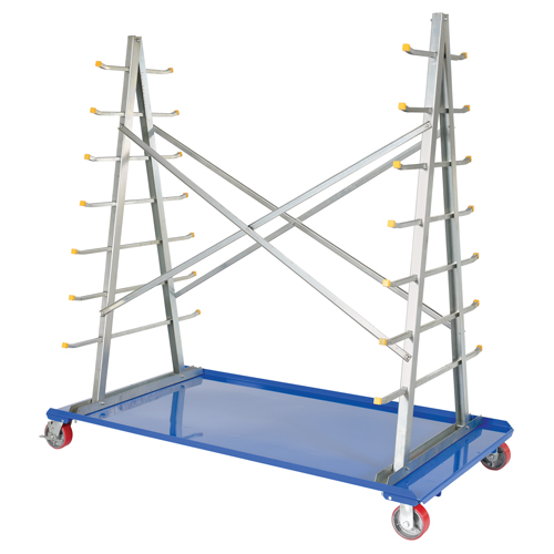 A-Frame Bar & Pipe Cart, Steel, 36-3/4" W x 73-3/4" D x 72-1/2" H, 2000 lbs. Capacity Action Paper