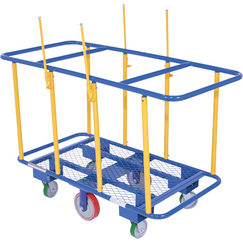 Chariot horizontal pour panneaux, 63-7/16" x 28-1/2" x 40-15/16", Capacit&eacute; 2000 lb Action Paper