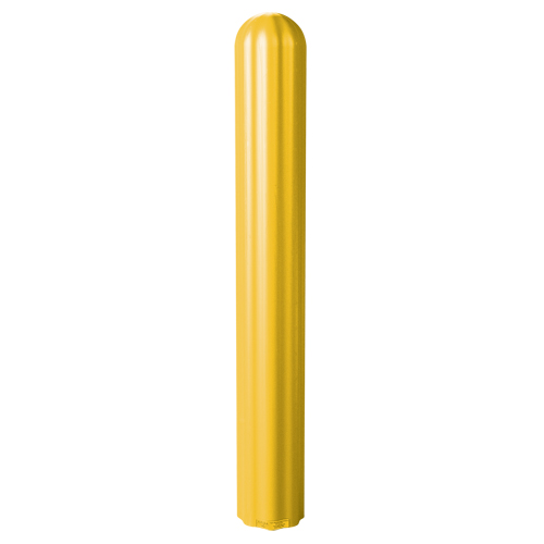 Ribbed Bollard Cover, 6" Dia. x 56" L, Yellow Action Paper