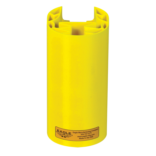 Butoir en poly pour rayonnage, 5" la x 6" lo x 8" h, Jaune Action Paper
