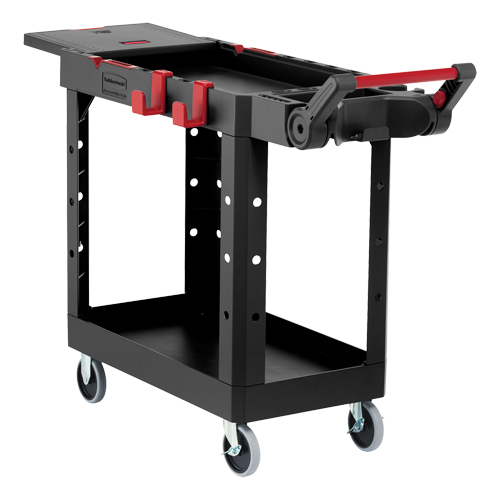 Heavy-Duty Adaptable Utility Cart, 2 Tiers, 25-1/5" x 36" x 51-1/2", 500 lbs. Capacity Action Paper
