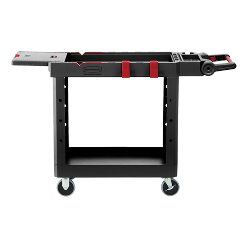 Chariot utilitaire robuste et polyvalent, 2 tiers, 17-3/4" x 36" x 46-1/5", Capacit&eacute; 500 lb Action Paper