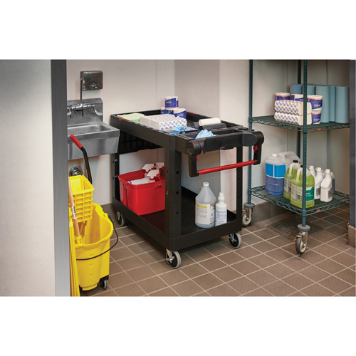 Heavy-Duty Adaptable Utility Cart, 2 Tiers, 25-1/5" x 36" x 51-1/2", 500 lbs. Capacity Action Paper