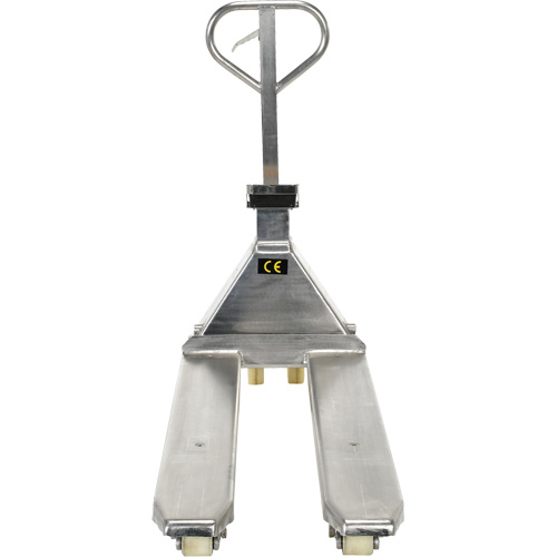 Scale Pallet Truck, 45.69" L x 21.875" W, 5000 lbs. Cap. Action Paper