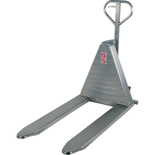 Pallet Lift Table, 45" L x 26-3/4" W, Stainless Steel, 2000 lbs. Capacity Action Paper