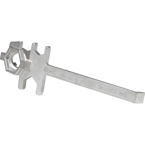 Drum Wrench, 3/4"/2" Opening, 9-1/2" Handle, Stainless Steel Action Paper