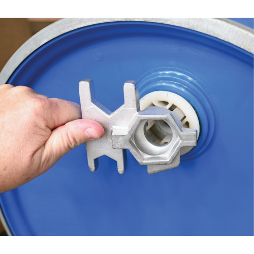 Drum Wrench, 3/4"/2" Opening, 9-1/2" Handle, Stainless Steel Action Paper