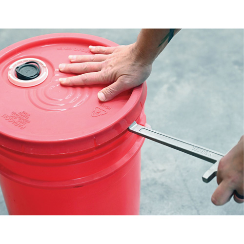 Drum Wrench, 3/4"/2" Opening, 9-1/2" Handle, Stainless Steel Action Paper