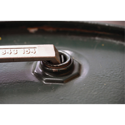 Drum Wrench, 3/4"/2" Opening, 9-1/2" Handle, Stainless Steel Action Paper