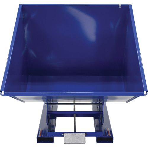 Self-Dumping Hopper, Steel, 2 cu.yd., Blue Action Paper