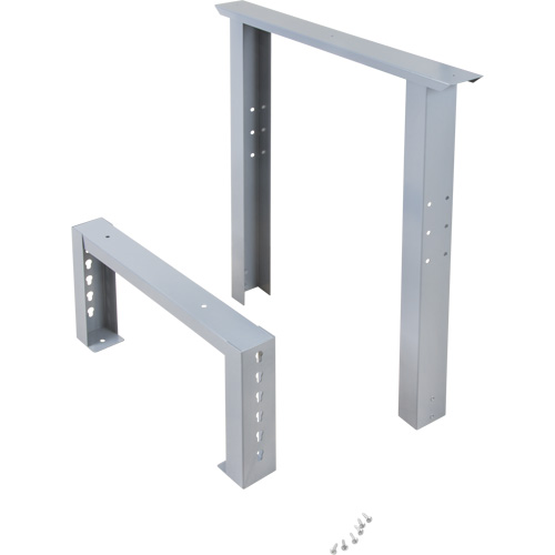 Industrial Duty Leg for Workbench, Steel, 24" D x 34" H, Single Action Paper