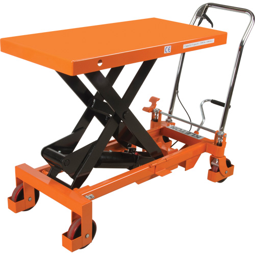 Hydraulic Scissor Lift Table, 40" L x 20 " W, Steel, 2200 lbs. Capacity Action Paper